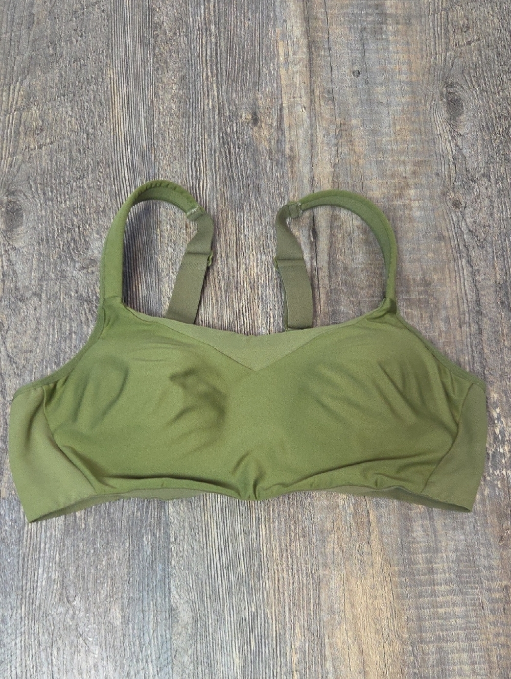 knix Olive Green Wireless Bralette